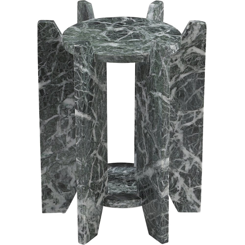 Soriano Green Genuine Marble End / Side Table