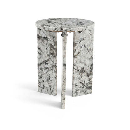 Vernazza Alaska Genuine Marble End / Side Table