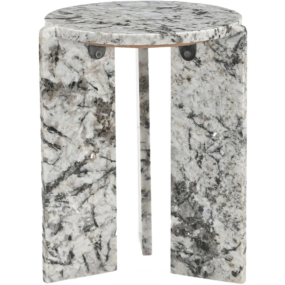 Vernazza Alaska Genuine Marble End / Side Table