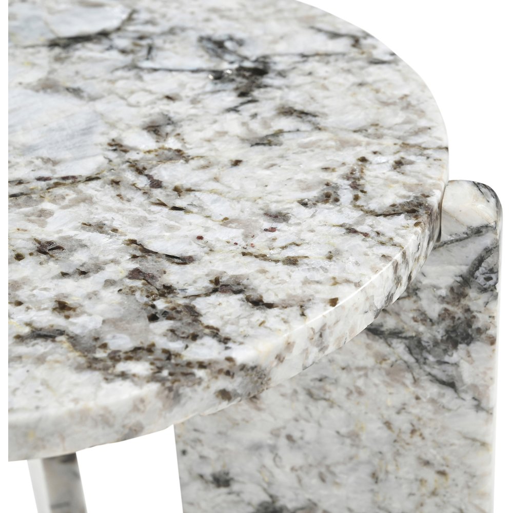 Vernazza Alaska Genuine Marble End / Side Table