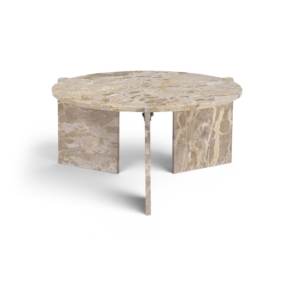 Vernazza Beige Genuine Marble Coffee Table