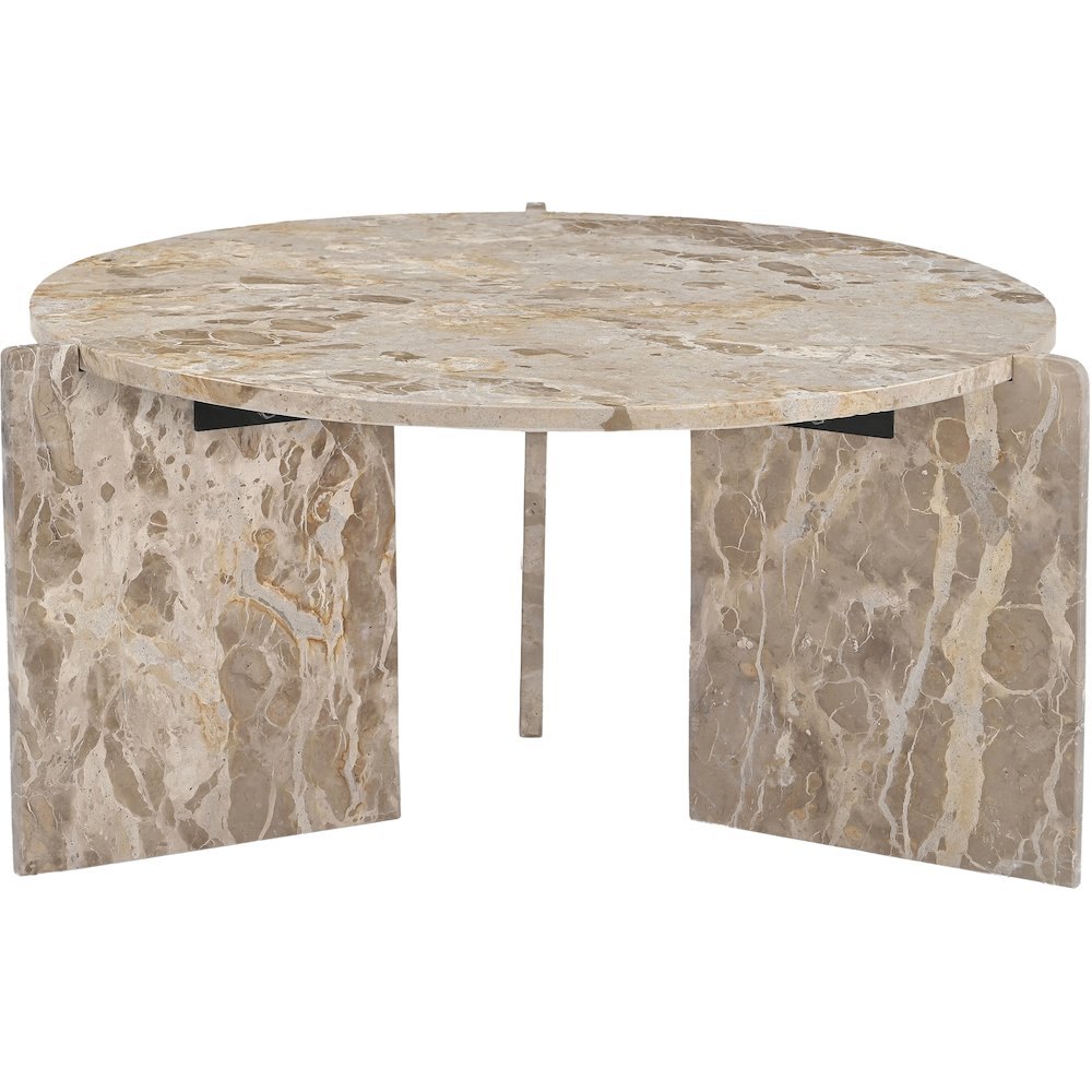 Vernazza Beige Genuine Marble Coffee Table