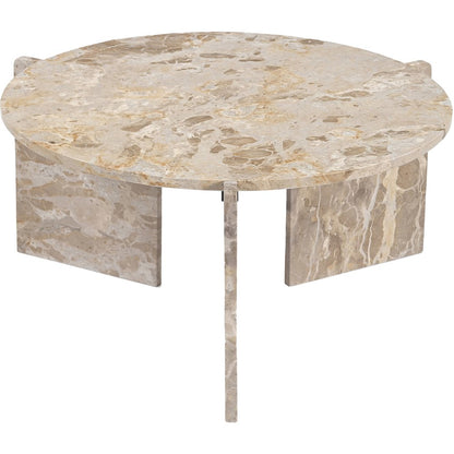 Vernazza Beige Genuine Marble Coffee Table