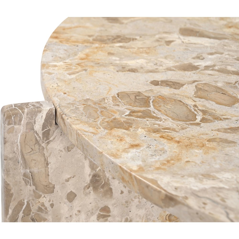 Vernazza Beige Genuine Marble Coffee Table