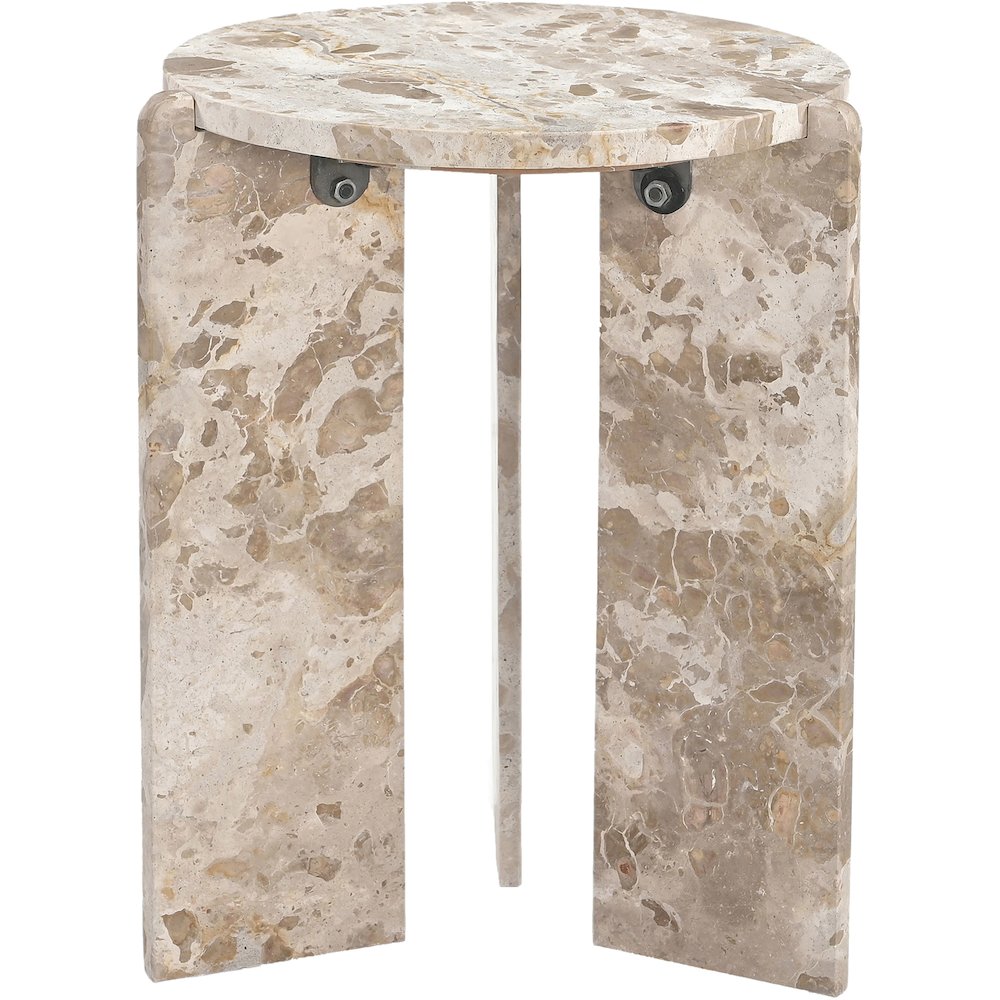 Vernazza Beige Genuine Marble End / Side Table