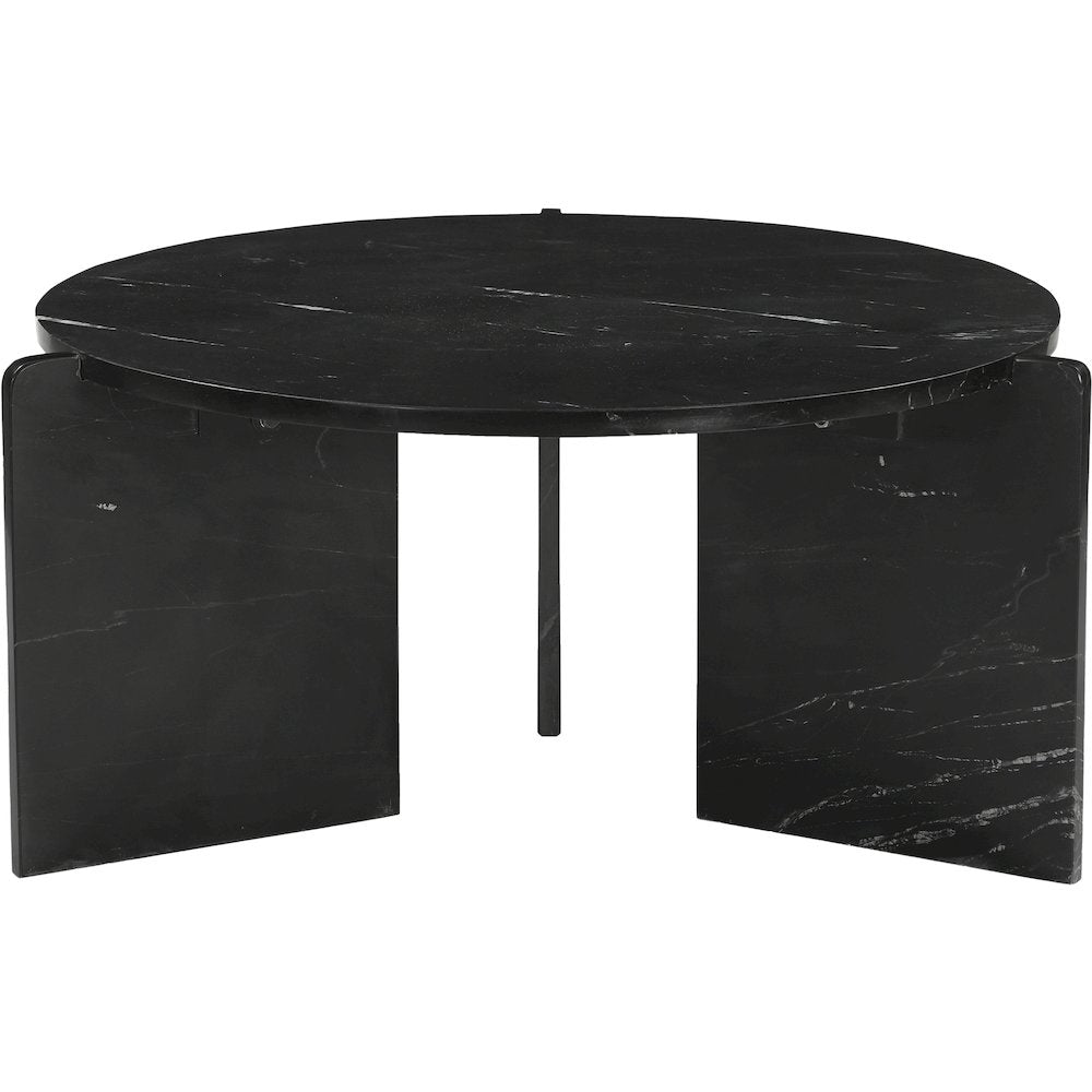Vernazza Black Genuine Marble Coffee Table