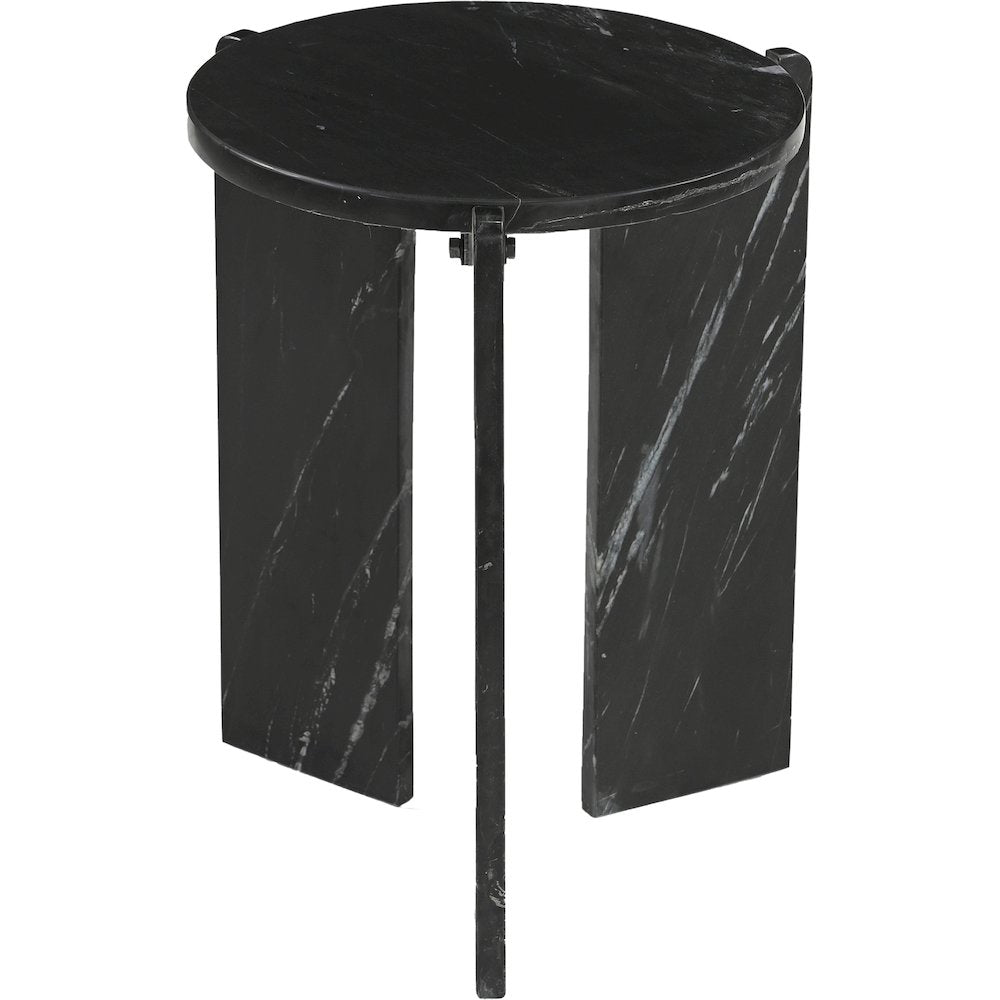 Vernazza Black Genuine Marble End / Side Table