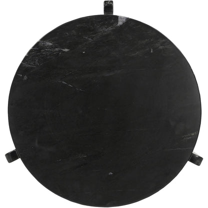 Vernazza Black Genuine Marble End / Side Table