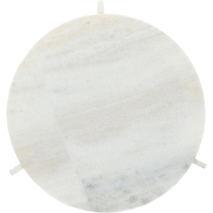 Vernazza White Genuine Marble Coffee Table