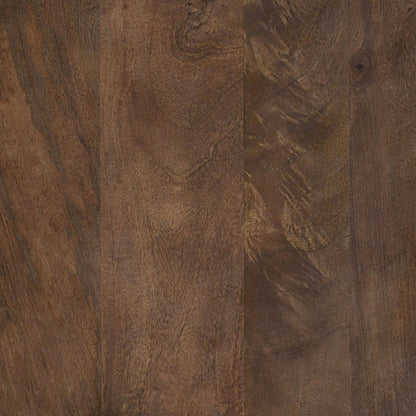 Pietra 48" Brown Travertine And Mango Wood Dining Table