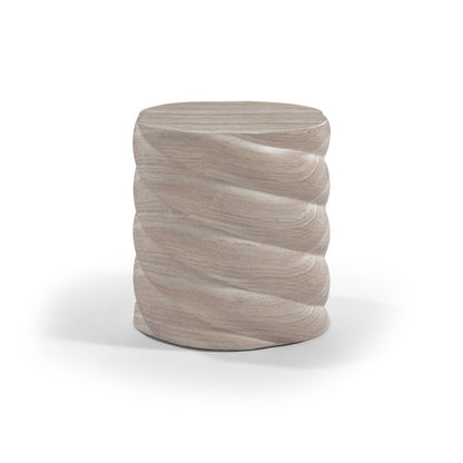 Marmet Travertine Concrete Indoor / Outdoor End / Side Table