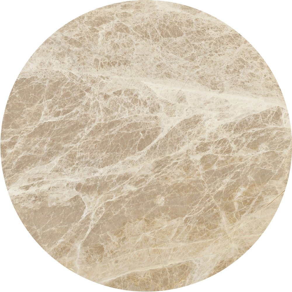 Elvira Beige / Brown Marble And Mango Wood Coffee Table