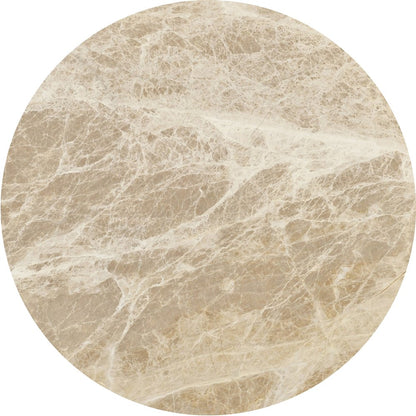 Elvira Beige / Brown Marble And Mango Wood Coffee Table