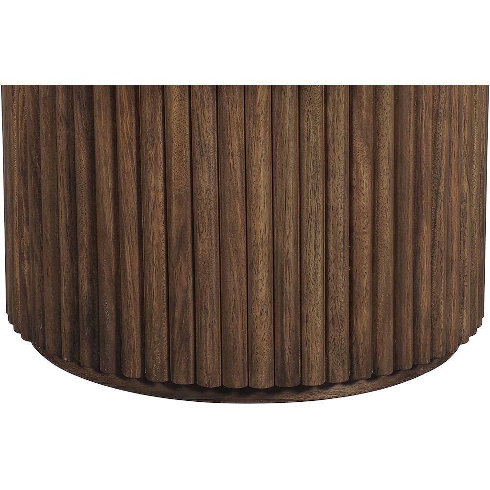 Elvira Beige / Brown Marble And Mango Wood Coffee Table