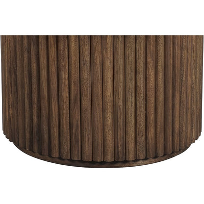Elvira Beige / Brown Marble And Mango Wood Coffee Table