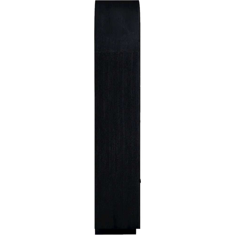 Botanical Black Solid Wood Bookcase