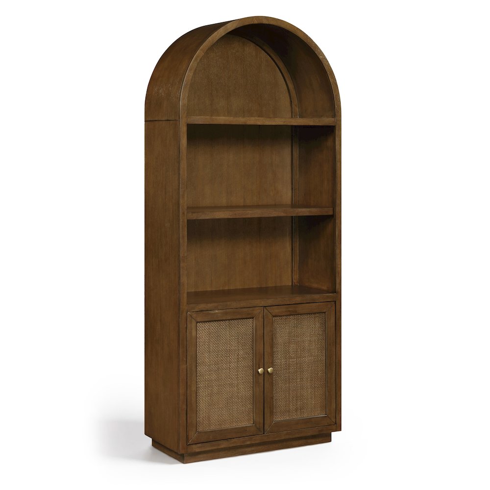 Botanical Brown Solid Wood Bookcase