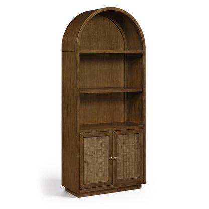Botanical Brown Solid Wood Bookcase
