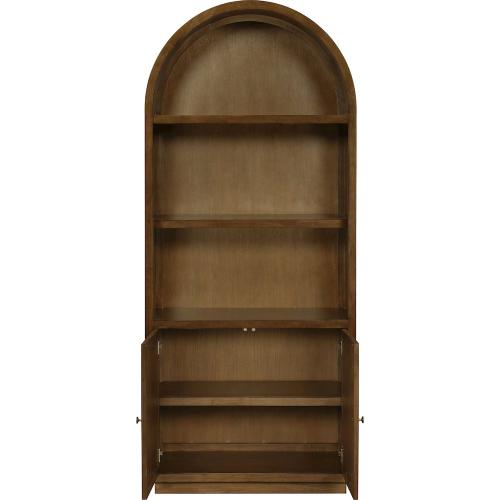 Botanical Brown Solid Wood Bookcase