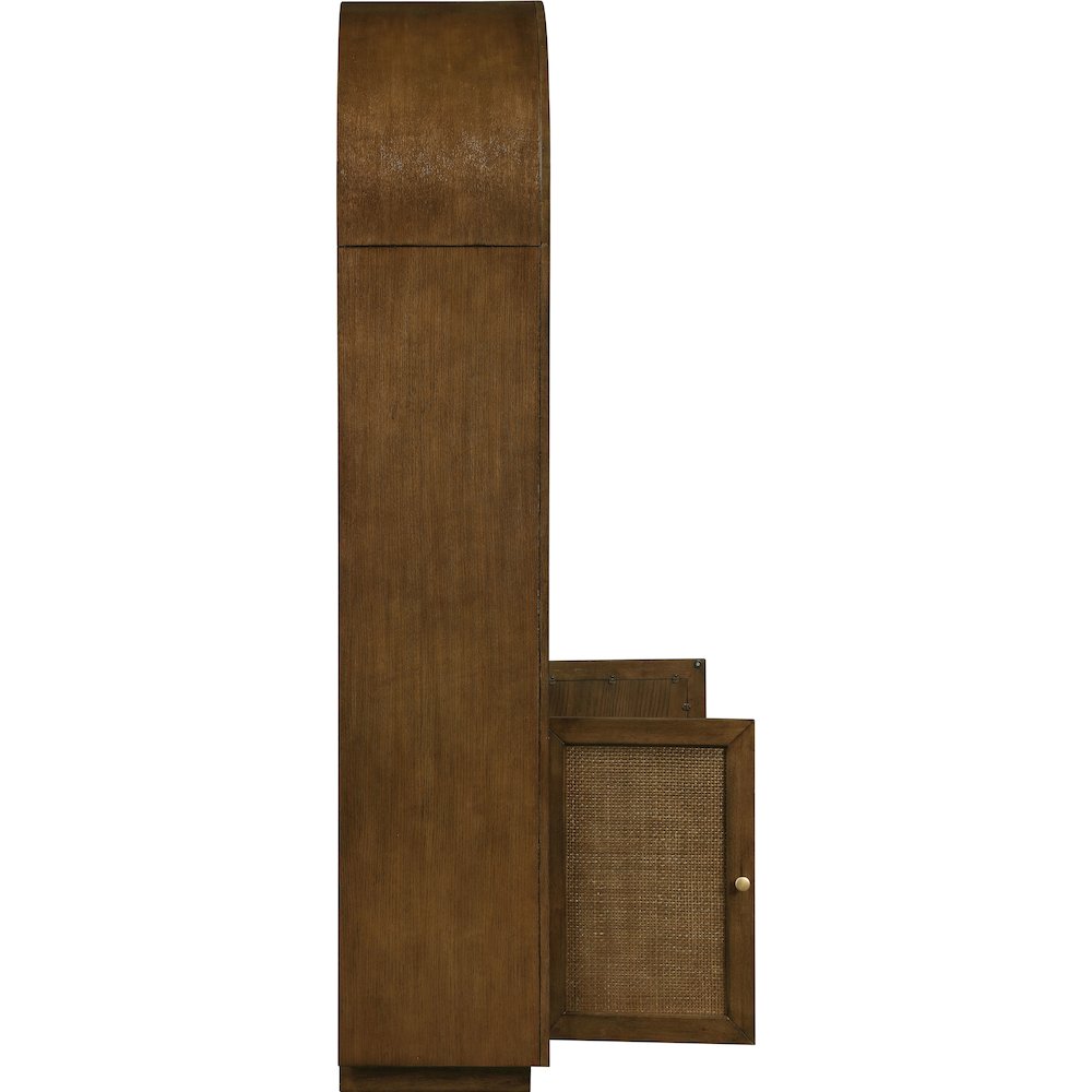 Botanical Brown Solid Wood Bookcase