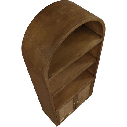 Botanical Brown Solid Wood Bookcase