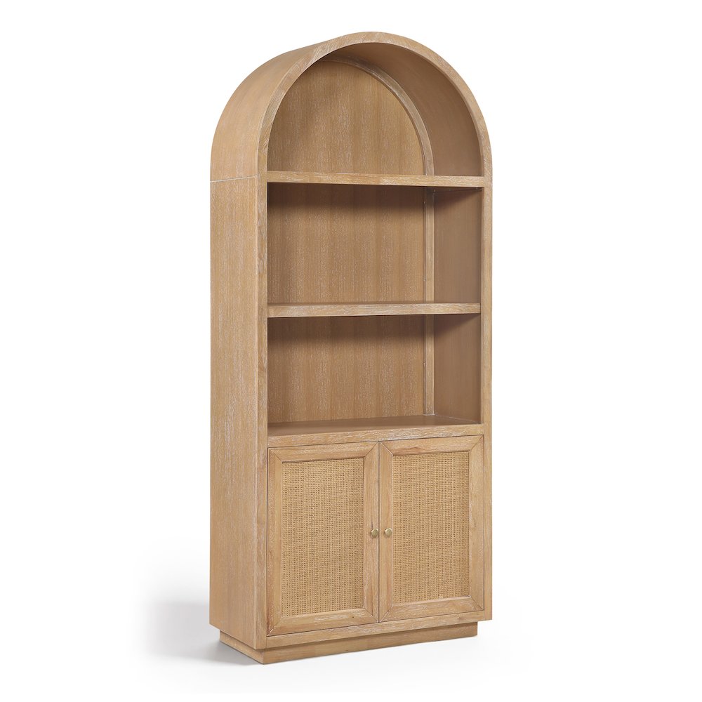 Botanical Natural Solid Wood Bookcase