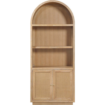 Botanical Natural Solid Wood Bookcase