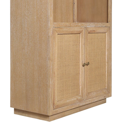 Botanical Natural Solid Wood Bookcase