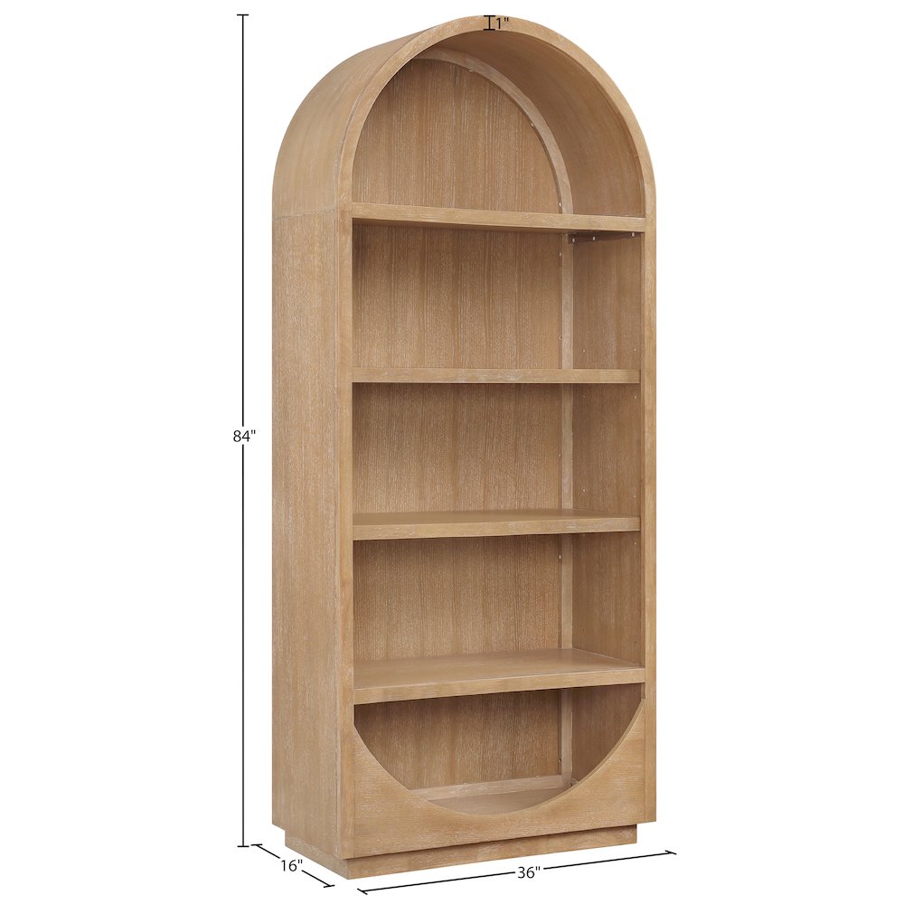 Hearth Natural Solid Wood Bookcase