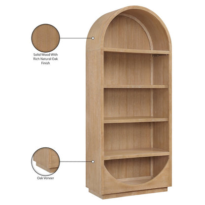 Hearth Natural Solid Wood Bookcase