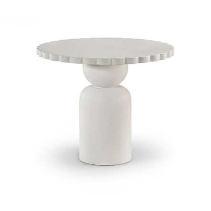 Petalia 36" Cream Concrete Indoor / Outdoor Dining Table