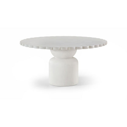 Petalia 60" Cream Concrete Indoor / Outdoor Dining Table