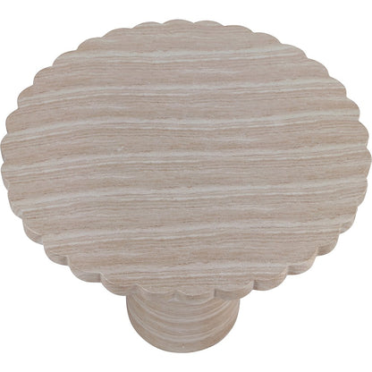 Petalia 36" Travertine Concrete Indoor / Outdoor Dining Table
