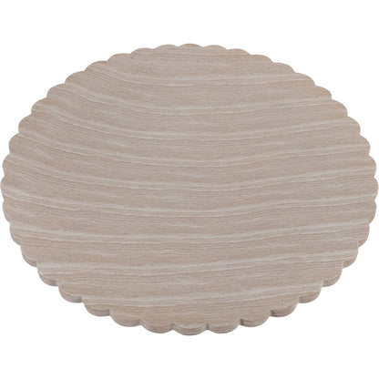 Petalia 60" Travertine Concrete Indoor / Outdoor Dining Table