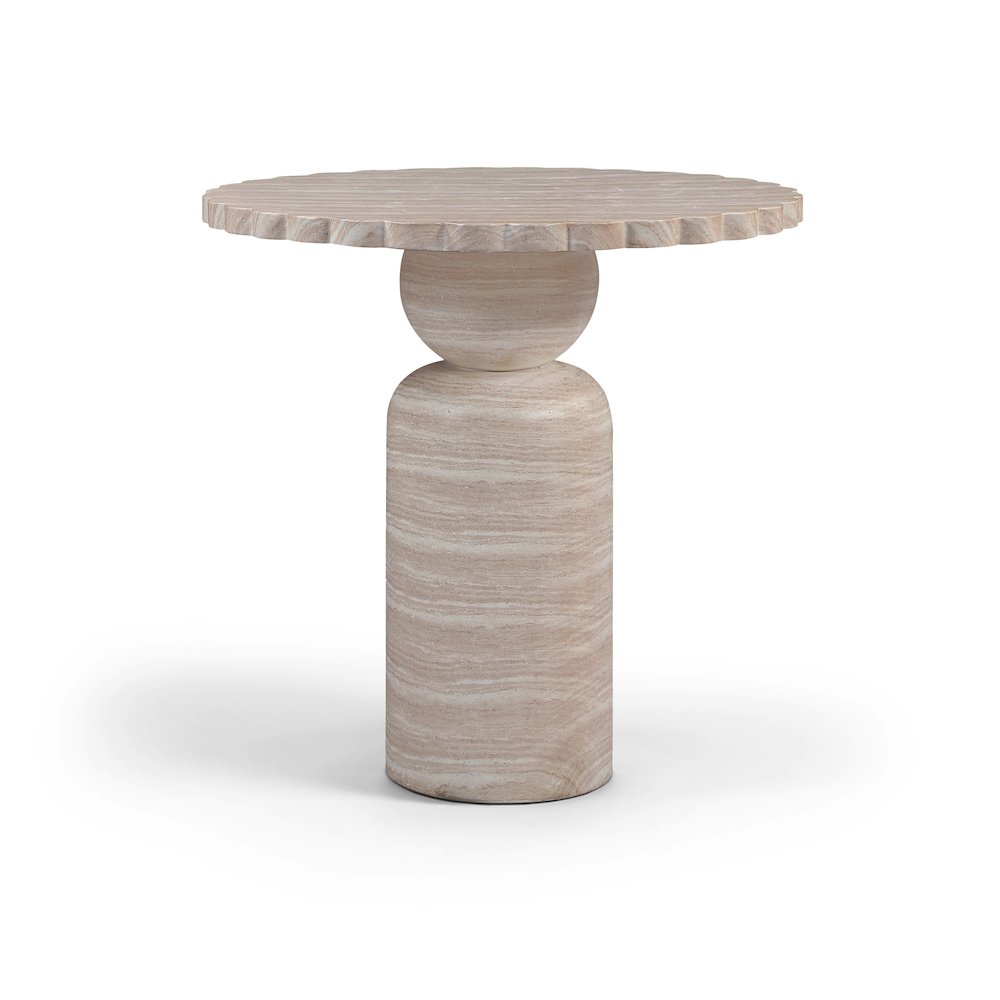 Petalia Travertine Concrete Indoor / Outdoor Counter Table