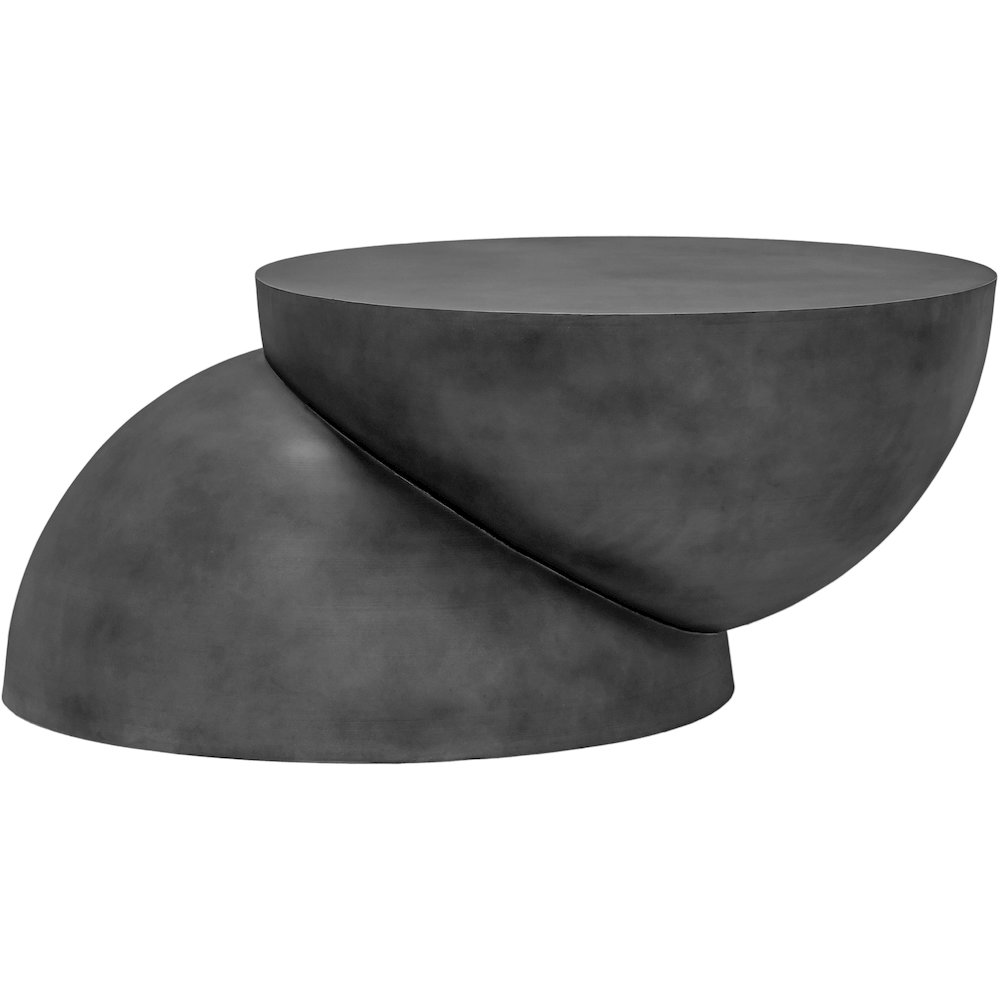 Boulder Black Iron Coffee Table