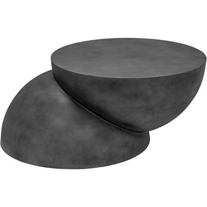 Boulder Black Iron Coffee Table