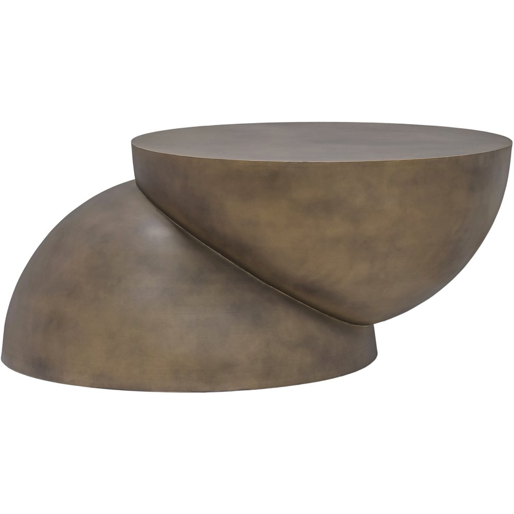 Boulder Gold Iron Coffee Table