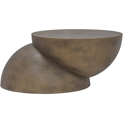 Boulder Gold Iron Coffee Table