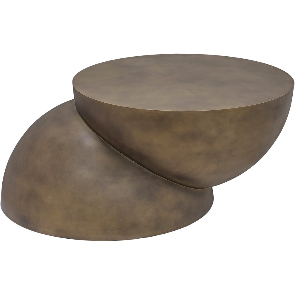 Boulder Gold Iron Coffee Table