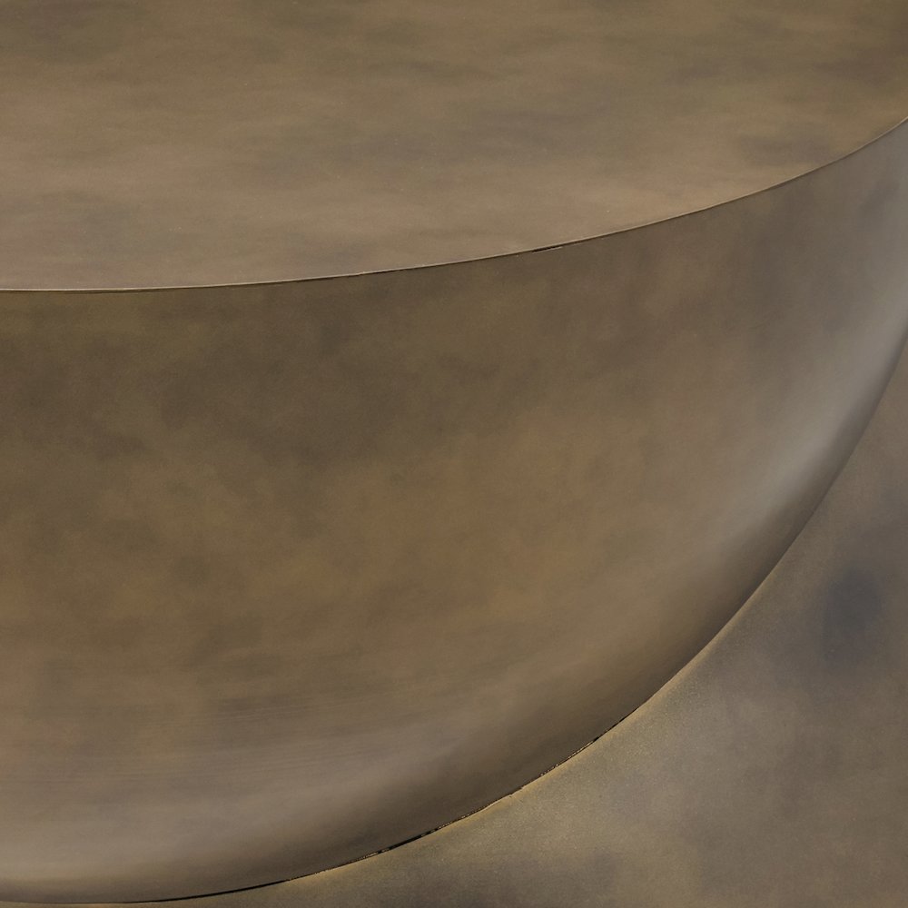 Boulder Gold Iron Coffee Table