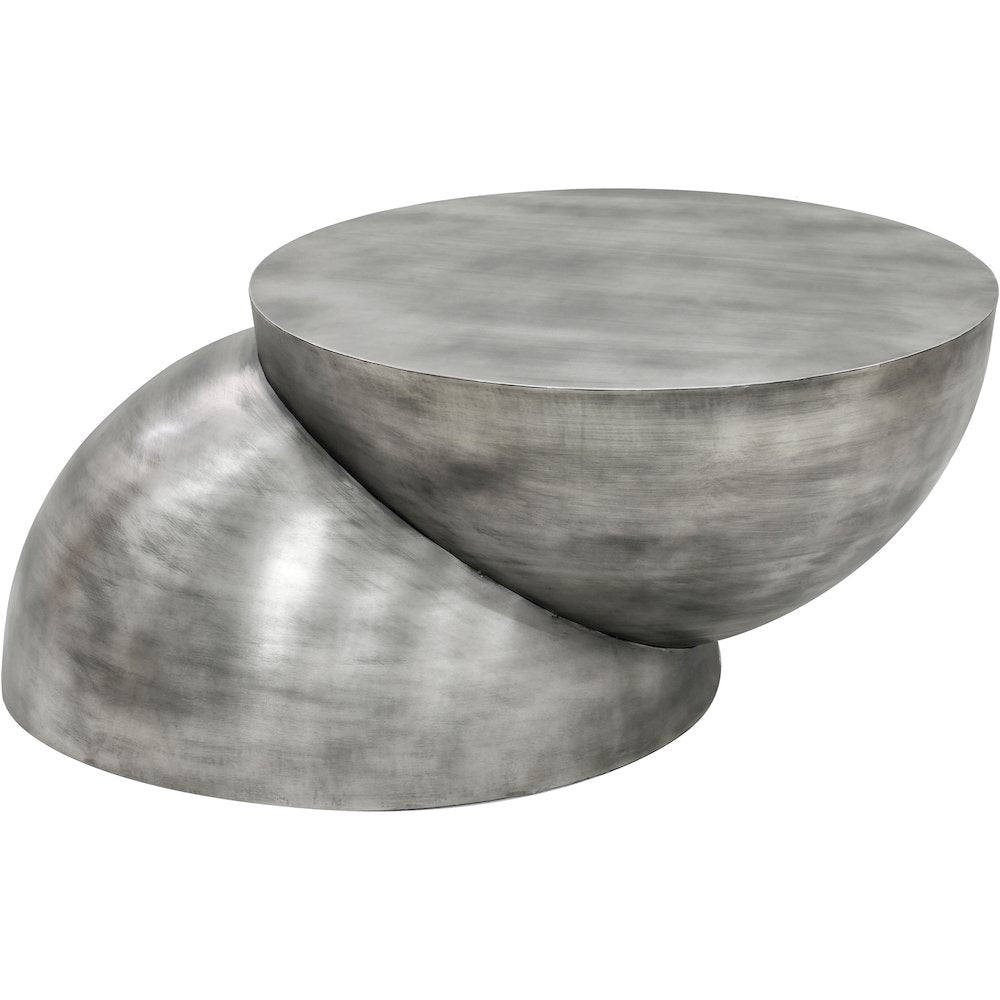 Boulder Silver Iron Coffee Table