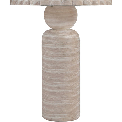Petalia Travertine Concrete Indoor / Outdoor Bar Table