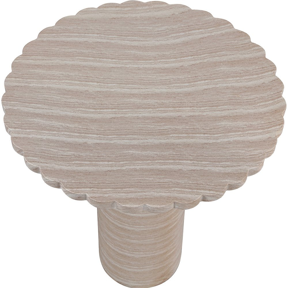 Petalia Travertine Concrete Indoor / Outdoor Bar Table