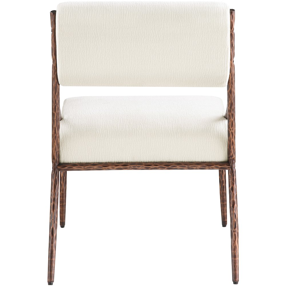 Bastille Cream Chenille Fabric Upholstered Dining Side Chair, Set of 2