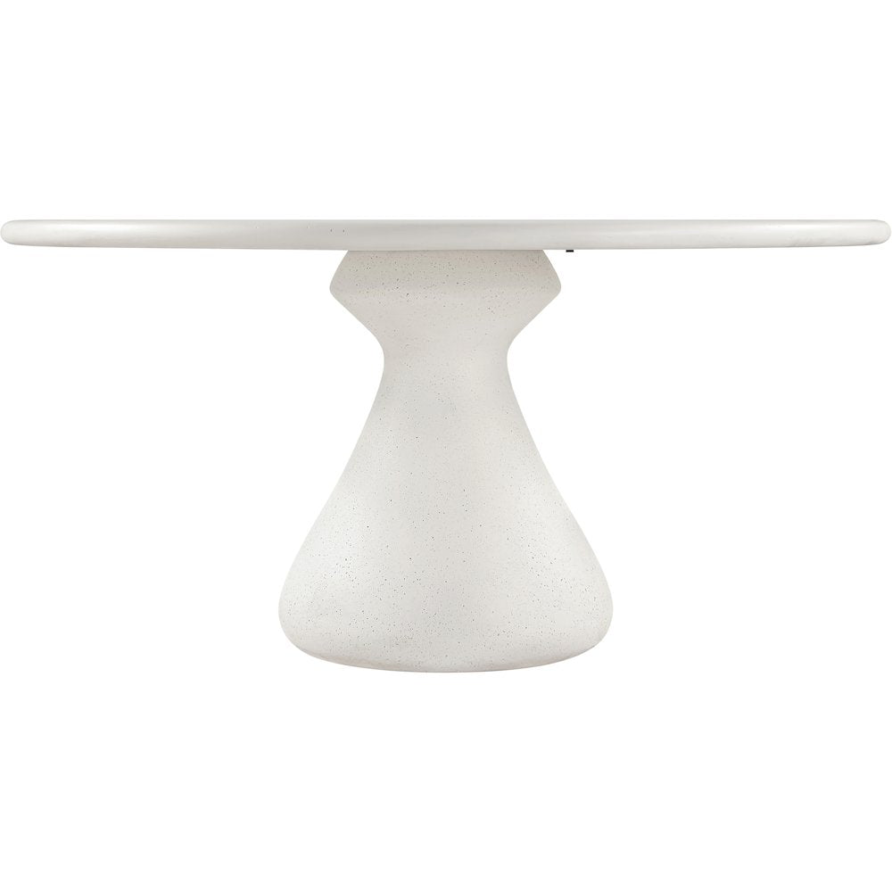 Sano 60" Cream Concrete Indoor / Outdoor Dining Table