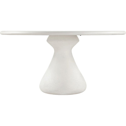 Sano 60" Cream Concrete Indoor / Outdoor Dining Table