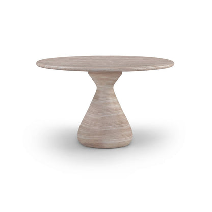 Sano 48" Travertine Concrete Indoor / Outdoor Dining Table