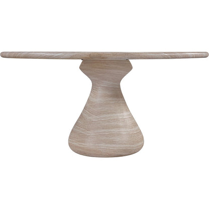 Sano 60" Travertine Concrete Indoor / Outdoor Dining Table