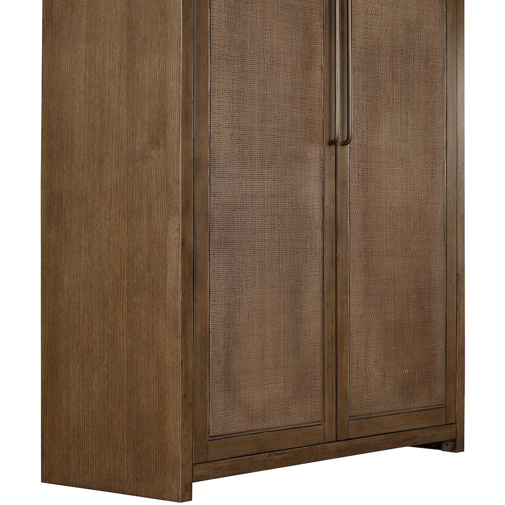 Vana Brown Solid Wood Storage Cabinet